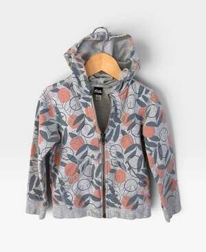 Tea Collection Citrus Zip-Up Hoodie, Size 3
